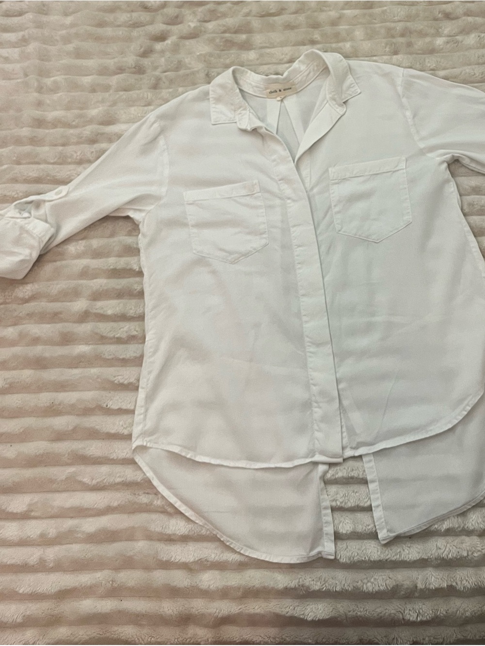 Cloth and Stone Women’s White Tencel Lyocell Shirt - Size M